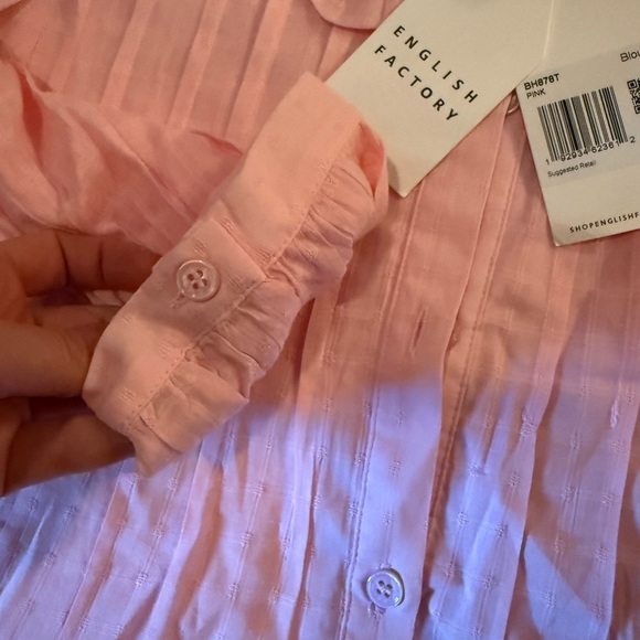 English Factory Light Pink Ruffled Blouse - Picture 5 of 6